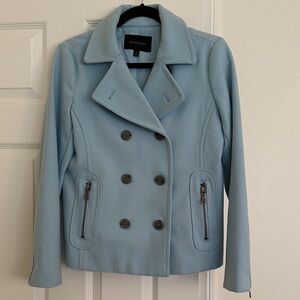Banana Republic Light Blue Pea Coat